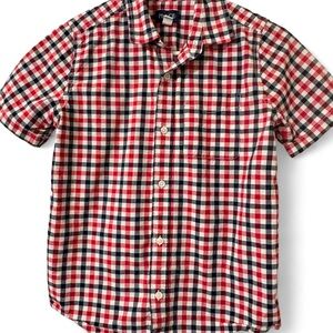 Place Red, Navy & White Plaid Button-Up Shirt